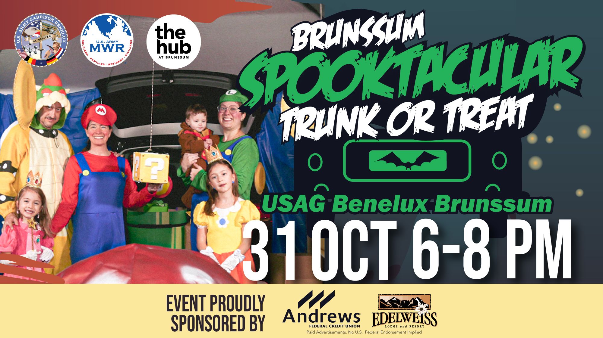Brunssum Spooktacular Trunk or Treat Returns on October 31